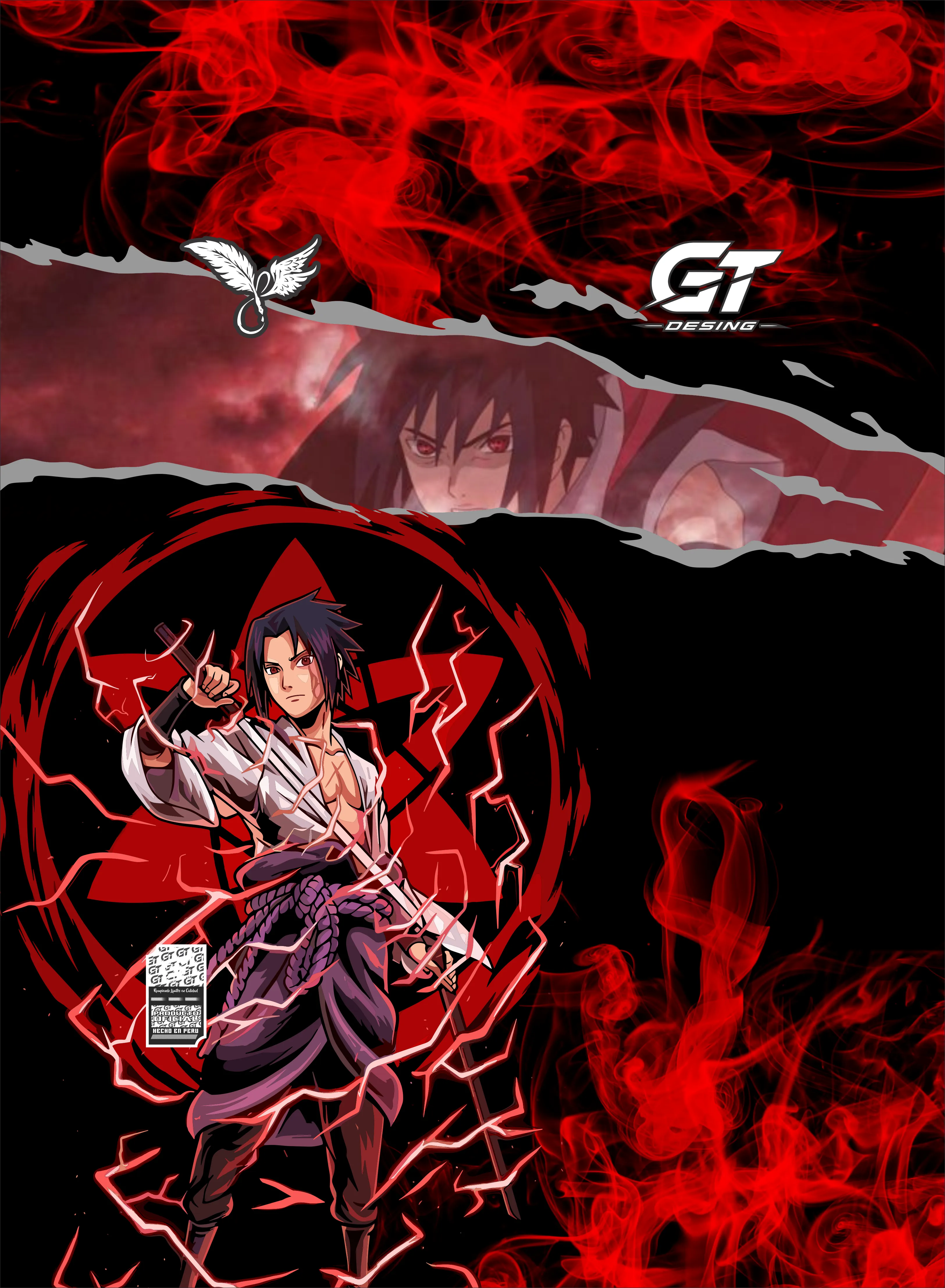 diseño sasuke rojo